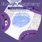 BIG ELEPHANT Potty Training Underwear, 100% Cotton Absorbent Unisex Toddler Pee Pants for Boys & Girls, 2T