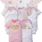 Gerber baby-girls 8-pack Short Sleeve Onesies Bodysuits