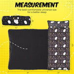 Roll Up Kids Nap mat with Fleece Ultra-Soft Minky Blanket and Pillow – Soft Toddlers Sleeping Mat with Dreamy Star-and-Cloud Design for Daycare, Preschool, Travel, Camping, Kindergarten