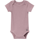 Modern Moments by Gerber Baby Girls' Short Sleeve Bodysuit and Shorts Set, Ivory Garden/Medium Lilac, 0-3 Months