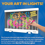 Crayola Ultimate Light Board - White, Kids Drawing Tablet, Gifts for Kids, LED Drawing Board, Sketching Art Projector, Toys for Boys & Girls, 6+