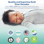 Sealy Baby Posturepedic Grace Hybrid - Firm 2 Stage Breathable Crib Mattress with Waterproof Barrier - GREENGUARD Gold Certified, Soy-enhanced Foam for Infants and Toddlers, Made in the USA (52x28")