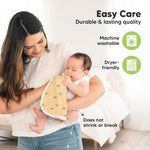 5-Pack Muslin Burp Cloths Baby Boy, Girl - Very Absorbent Baby Burp Cloth Rags, 8-Layers Viscose Derived from Bamboo Cotton Muslin Towel, Super Soft Spit Up Rags, No Shrink Washcloths (Wildscape)