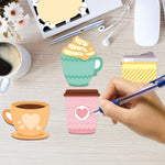 Fancy Land 24 Pads Cute Sticky Notes Self Sticky Notepads for Teachers Classrooms 720 Sheets Memo Pads Teacher Appreciation Nurse End of Year Graduation Gift Home Office Supplies Coffee Cup