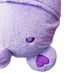 Happy Nappers: Care Bears 26" Pillow Pocket Pal - Share Bear - Plush Character Pillow Case, Animal Cover w/Weighted Paws, Soft Huggable Companion, Kids