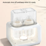 Baby Bottle Warmer, Grownsy 8-in-1 Fast Milk Warmer with Timer Breastmilk or Formula, Fits 2 Bottles, Accurate Temperature Control, with Defrost, Sterili-zing, Keep, Heat Baby Food Jars Function