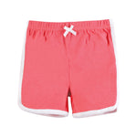 Hudson Baby Unisex Baby and Toddler Shorts Bottoms 4-Pack, Coral, 3-6 Months