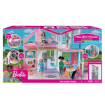Barbie Doll House Playset, Malibu House with 25+ Themed Furniture & Accessories, 6 Rooms Including 2-in-1 Transformations