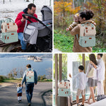 Legestori Diaper Bag Backpack, Baby Diaper Bag for Girls Boys, Multipurpose Baby Backpack for Women, Large Baby Essentials Travel Bag with Insulated Pockets and Stroller Straps