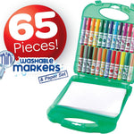 Crayola Pip-Squeaks Washable Marker Set (65ct), Coloring Set, Art Supplies for Kids, Drawing Kit, Kids Travel Activity, Craft Essentials, 4+