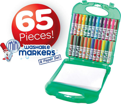 Crayola Pip-Squeaks Washable Marker Set (65ct), Coloring Set, Art Supplies for Kids, Drawing Kit, Kids Travel Activity, Craft Essentials, 4+