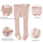 SeastarryX Baby Tights Cable Knit Tights Toddlers Leggings Seamless Stockings Pantyhose Infants 3 Pack (4-6Years,off-white+pink+gray)
