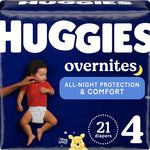 Huggies Size 3 Overnites Baby Diapers: Overnight Diapers, Size 3 (16-28 lbs), 132 Ct (2 Packs of 66), Packaging May Vary