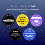 Nanit Pro Smart Baby Monitor & Wall Mount – 1080p Secure Wi-Fi Video Camera, Sensor-Free Sleep & Breathing Motion Tracker, 2-Way Audio, Sound & Motion Alerts, Night Vision, and Breathing Band - White