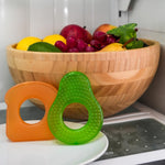 Dr. Brown's AquaCool Water-Filled Teether, Cooling Baby Teether Toy for Sore Gums, Avocado Toast Shapes, BPA-Free, 3m+, 2-Pack