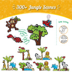 Imagimake Window Art Jungle | 16-Piece Glass Paint & Suncatcher Kit | Craft & Discover Animals | Art Kit for Kids| 5 Year Old Boy Gifts | Birthday Gifts for Boys & Girls Ages 5,6,7,8,9,10,11,12