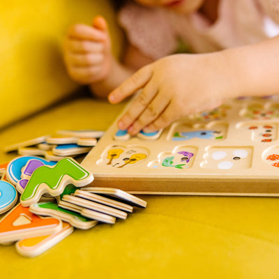 Melissa & Doug Alphabet Sound Puzzle - Wooden Puzzle With Sound Effects (26 pcs)