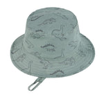 Durio Baby Bucket Sun Hat Toddler Sun Hats Summer Beach Hat UPF 50+ Sun Protection Bucket Hats for Kids Infant Baby Boy Girl Gifts Seaweed Blue Dinosaur 12-24 Months