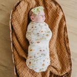 Copper Pearl Swaddle Blankets for Newborns | Soft Stretchy Receiving Blankets for Boys and Girls | Large 46 x 46 Inch Baby Blankets | Lightweight and Breathable Swaddles | Angelique