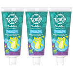 Tom's of Maine Toddler Fluoride Free Toothpaste, Mild Fruit, 3 Pack, 1.75oz