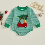 St Patricks Day Baby Boy Outfit Newborn Waffle Shamrock Onesie Sweatshirt Bubble Romper Top Infant Spring Clothes