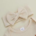 My First St Patricks Day Baby Girl Outfit Newborn St Pattys Day Onesie Waffle Knit Sweater Romper And Headband