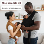 Baby Wrap Carrier - Premium Cotton Baby Carrier Wrap for Newborn to Toddler- Infant Carrier- Baby Holder One Size Fits All with Front Pocket by Max&so