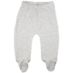123 Bear Baby Soft Cotton Spandex Pants with Feet (Mint 3-Pack, 0-3 Months)