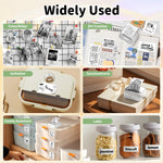 iDPRT Mini Sticker Maker Portable Printer with 1 Roll Sticker Paper - Bluetooth Inkless Printers for Study Notes, Pictures, DIY, Label, iOS & Android Free App with Multiple Templates, Grey