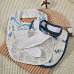 GLLQUEN BABY Muslin Drool Bibs for Boys Girls 8 Pack, Adjustable Baby Bibs for Drooling and Teething, Soft Cotton Baby Bandana Bibs for Newborn Feeding Essentials(Toucan)
