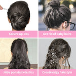 Vaincre Black Bobby Pin for Buns, 150 Count Hair Pins Bulk with Storage Case, Pain-Free Hair Clips for Women and Girls (Black, 2 inch)