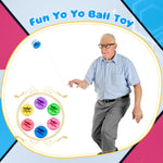 36 Pack Led Light up Yo Yo Bulk Light up Responsive Ball Colorful Beginner Yo Yo Ball for Kids Birthday Party Goodie Bag Fillers Classroom Rewards, 6 Colors