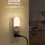 L LOHAS LED Motion Sensor Night Light, Motion Activated Night Light, 4Pack, 3000K Warm White, Night Lights Plug into Wall Motion Sensor, 30/60LM Adjustable Brightness, for Kids Adults Bathroom Kitchen