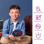 b.box Harry Potter Snack Box - Leakproof 2 Compartment Snack Containers for Kids, Mini Bento Box for Kids & Toddlers, Lunch Containers, Dishwasher Safe, BPA Free, PFAS Free, Ages 4m+, 1.75 Cup