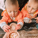 Moonkie Silicone Baby Food Containers | 4 oz Baby Food Storage Jars with Airtight Lids | Reusable Baby Food Jars, Freezer,Microwave and Dishwasher Safe, Perfect for Infant & Toddler