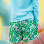 RUGGEDBUTTS Boys UPF50+ Stretch Neon Swim Trunks - Coconut Cabana, 3-6m