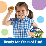 Learning Resources New Sprouts Complete Play Food Set - 50 Pieces, Ages 2+, Toddler Kitchen Kids, Fruit and Vegetable Toys, Gifts for Boys and Girls