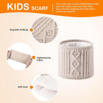 Baby Beanie Hat, Winter Warm Knit Cap and Scarf Set with Pom Pom for Girls, Toddler Winter Hat(0-36months)
