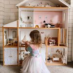 KidKraft Majestic Mansion Wooden Dollhouse with 34-Piece Accessories, Working Elevator and Garage, Gift for Ages 3+
