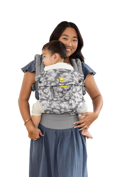 LÍLLÉbaby Complete Airflow Ergonomic 6-in-1 Baby Carrier Infant to Toddler with Lumbar Support (7-45 Pounds), 360 Degree Baby Wearing, Inward and Outward Facing (Frosted Leopard)