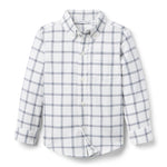 Janie and Jack Tattersall Flannel Shirt, Multicolor, 1824