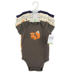 Hudson Baby Unisex Baby Cotton Bodysuits, Forest, 12-18 Months