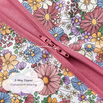 pureborn Baby Girls Sleeper Viscose from Bamboo Pajamas 2-Way Zipper Snug Fit Sleepwear Corlorful Daisy 6-12 Months