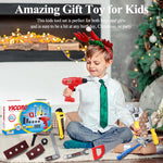 YICORO Kids Tool Set 20 PCS Toddler Tool Set with Toy Drill, Pretend Play Kids Toys for Ages 3,4,5,6,7,8 Years Old, Boy Toys, Girl Toys