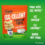 Todd's Better Snacks Egg-Cellent Protein Puffs, Sour Cream & Onion, 2.5 Oz (Pack of 4), Made with Egg Whites, 12g Protein, Gluten Free Healthy Snack