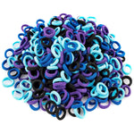 350 PCS Multicolor Cotton Hair Ties – Small Baby Hair Elastics for Kids and Girls, No Crease Finger Ponytail Holders (20 Colors)