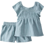 little planet by carter's Baby 2-piece Set made with Organic Cotton, Blue Creek, 12M