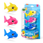 Robo Alive Junior Baby Shark New Silicon Fins Version Swimming Mini Baby Shark (3 Pack) by ZURU