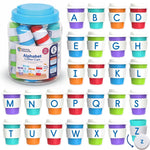 Learning Resources Alphabet Coffee Cups - ABC Toys, Phonics Practice, Reading Readiness, Language Development, Letter Toy for Toddlers, Matching Game, Preschool Activities, Gifts for Kids