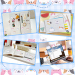 Yelltale Cute Sticky Notes, 6 Pack 270 Sheets Mini Kawaii Cartoon Animal Sticky Notes, Animals Shape Cartoon Notes Self-Stick Memo Pads, Party Favors